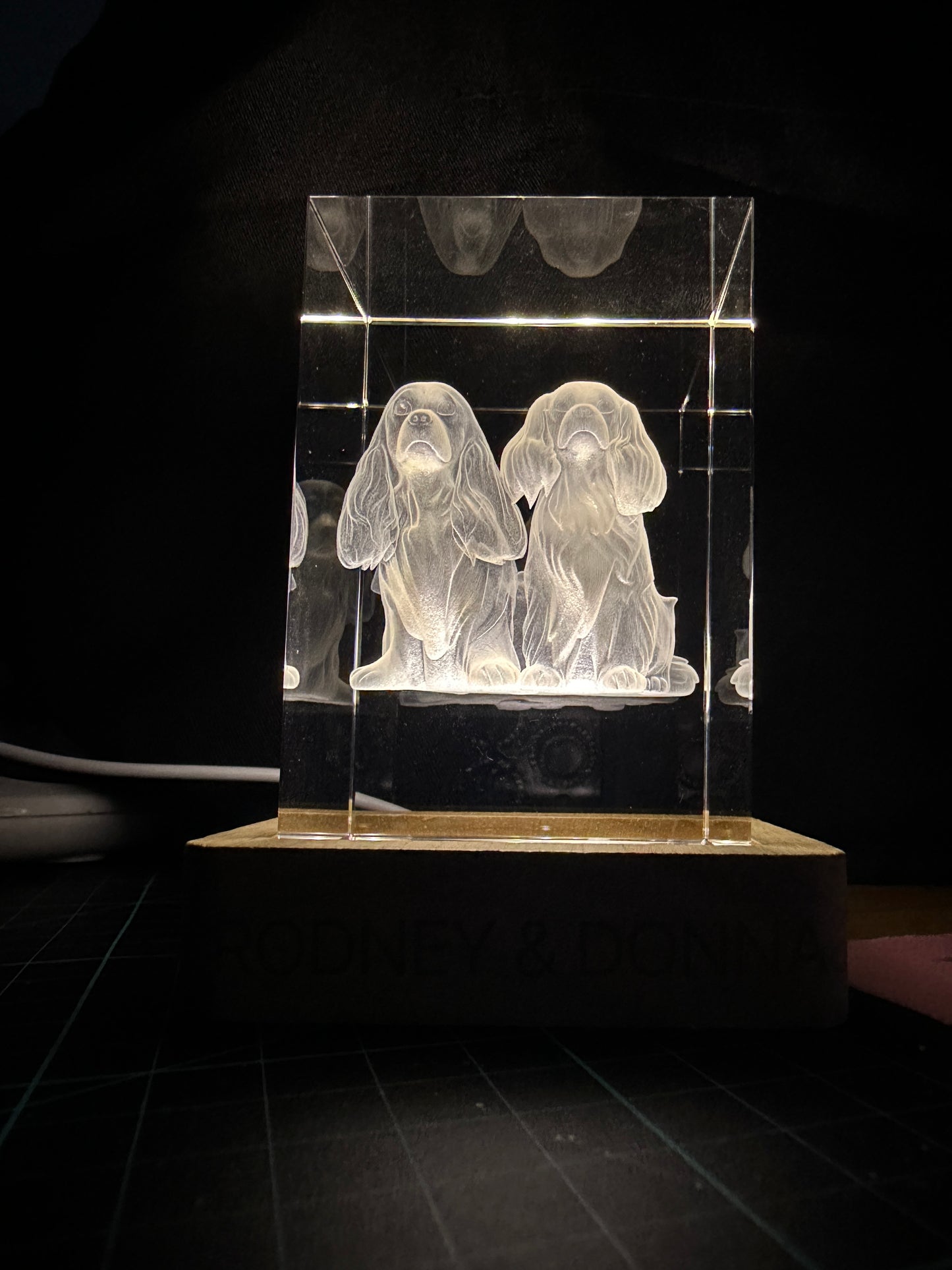 Internal K9 Crystal Engraving
