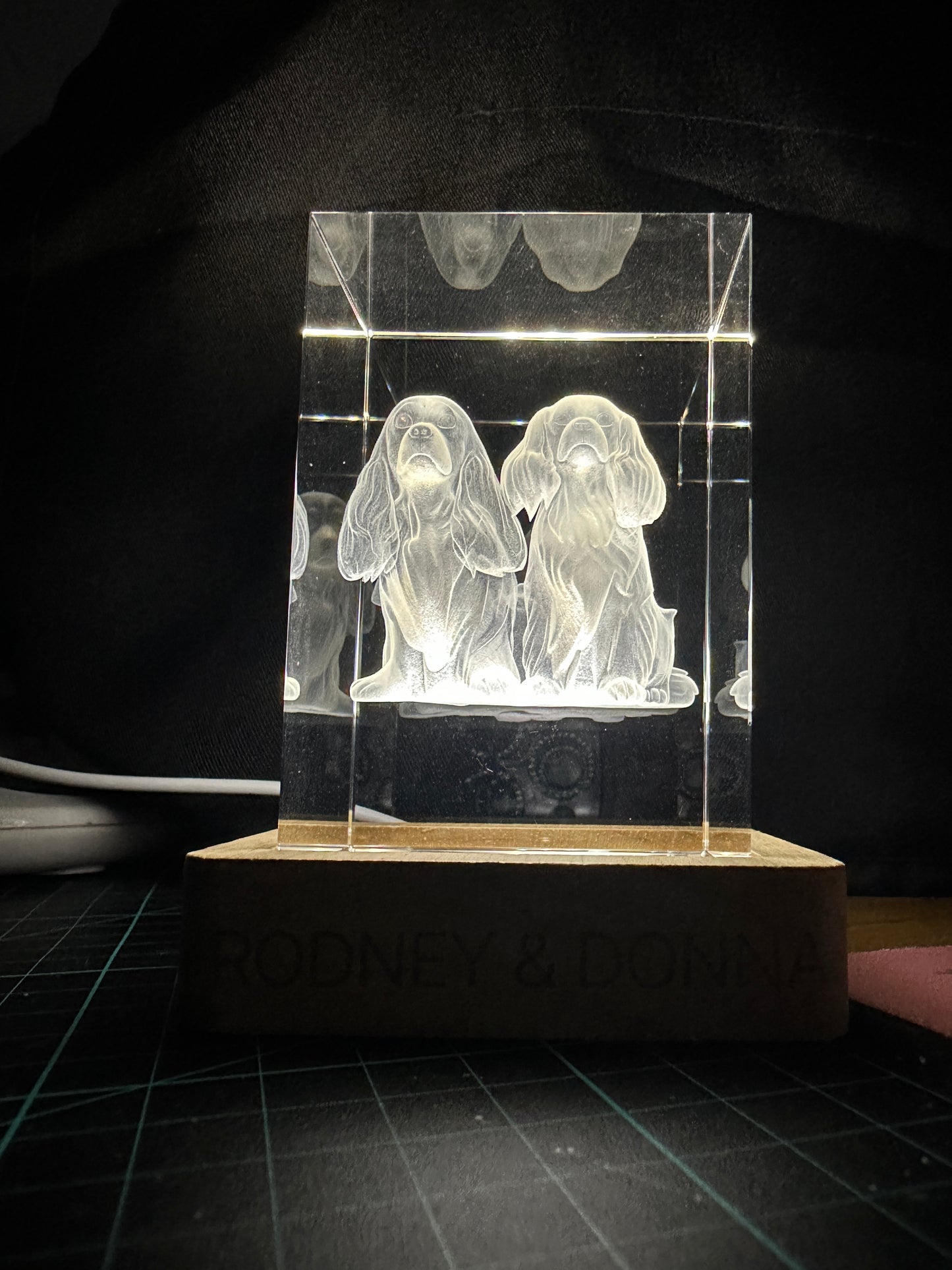 Internal K9 Crystal Engraving