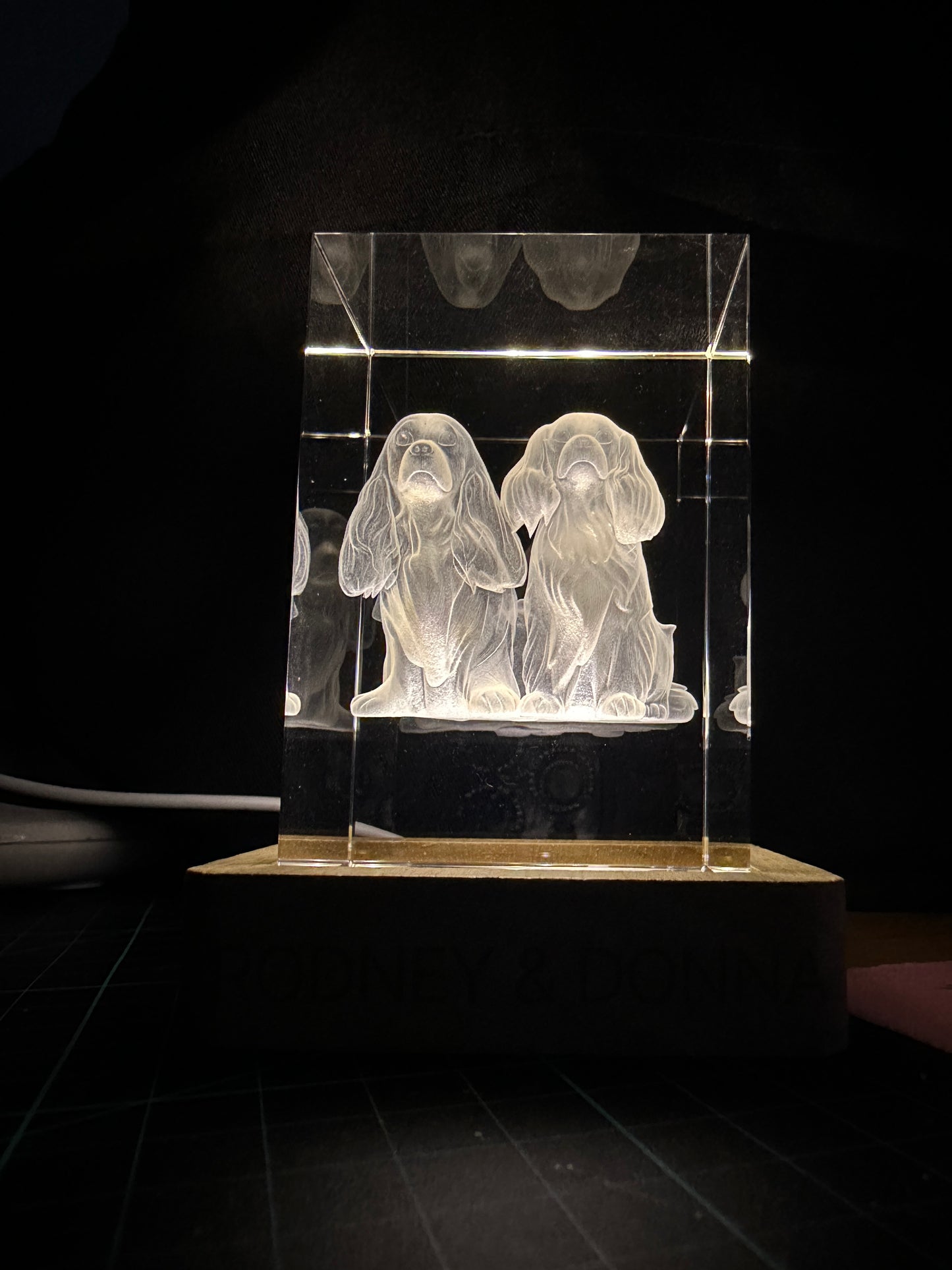 Internal K9 Crystal Engraving