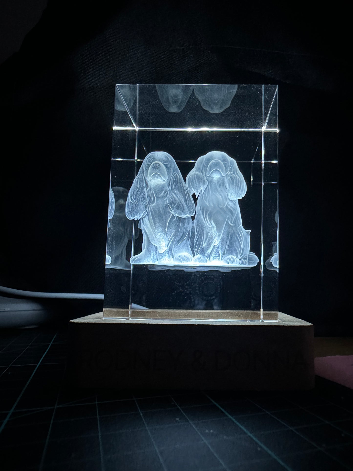 Internal K9 Crystal Engraving