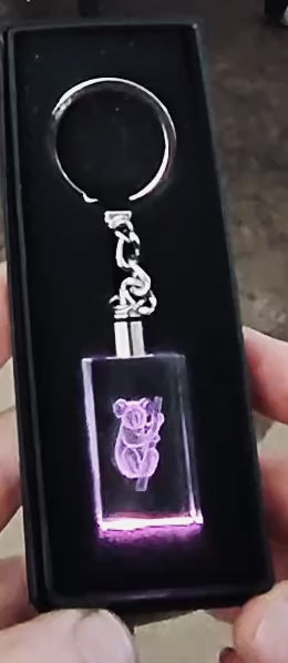 Light Up Crystal Keyring